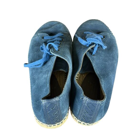 Bottega Veneta Blue Suede Intrecciato Espadrille Sneakers EU 42 US 9 Men’s - Picture 4 of 9